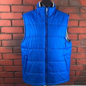 Nordic Track Vest Mens Small Blue‎ Puffer